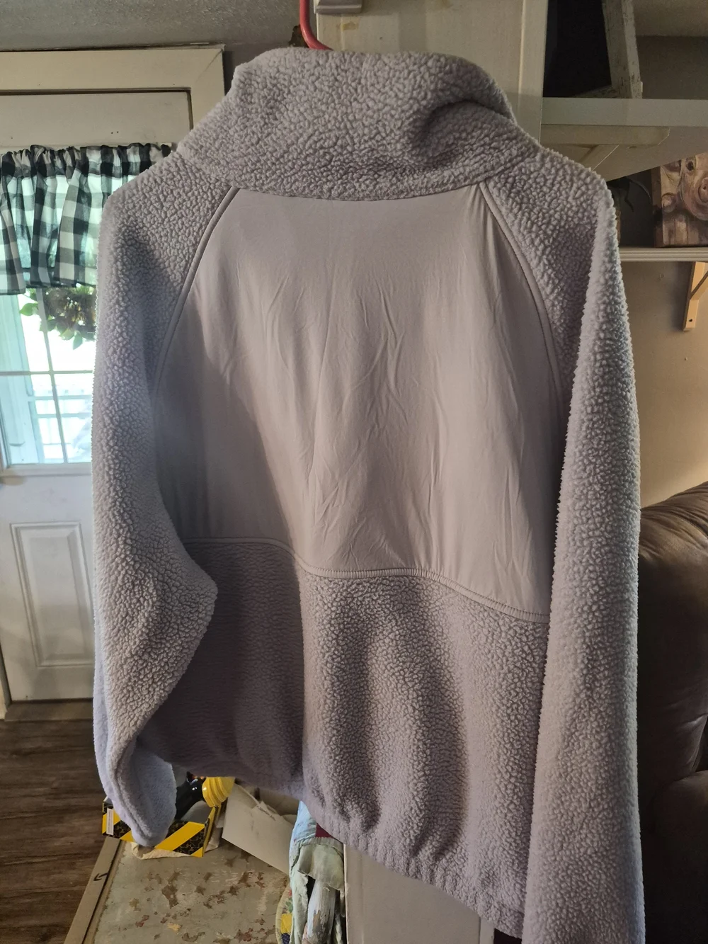 light purple Blogilates Campfire High Pile FleCozy Lavender Sherpa Zip-Up Jacket